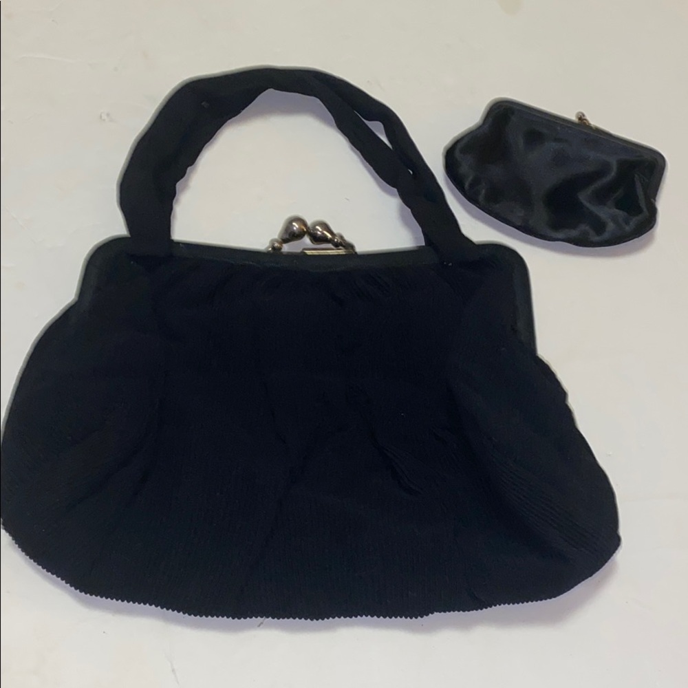 Elegant Vintage Black Women's Handbag Set